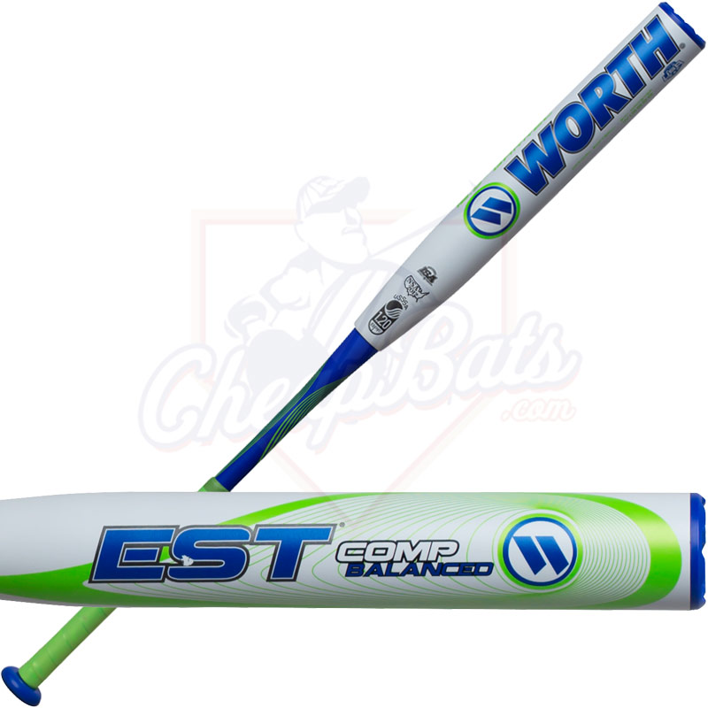 2019 Worth EST Comp Slowpitch Softball Bat Balanced USSSA W125EB