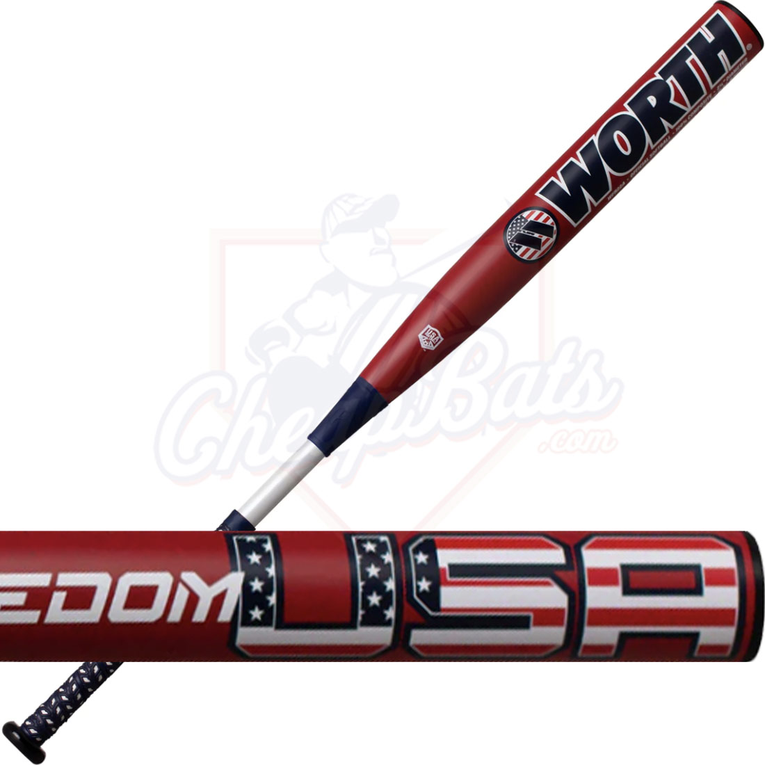 2023 Worth Freedom Slowpitch Softball Bat Balanced ASA USA WFR22A