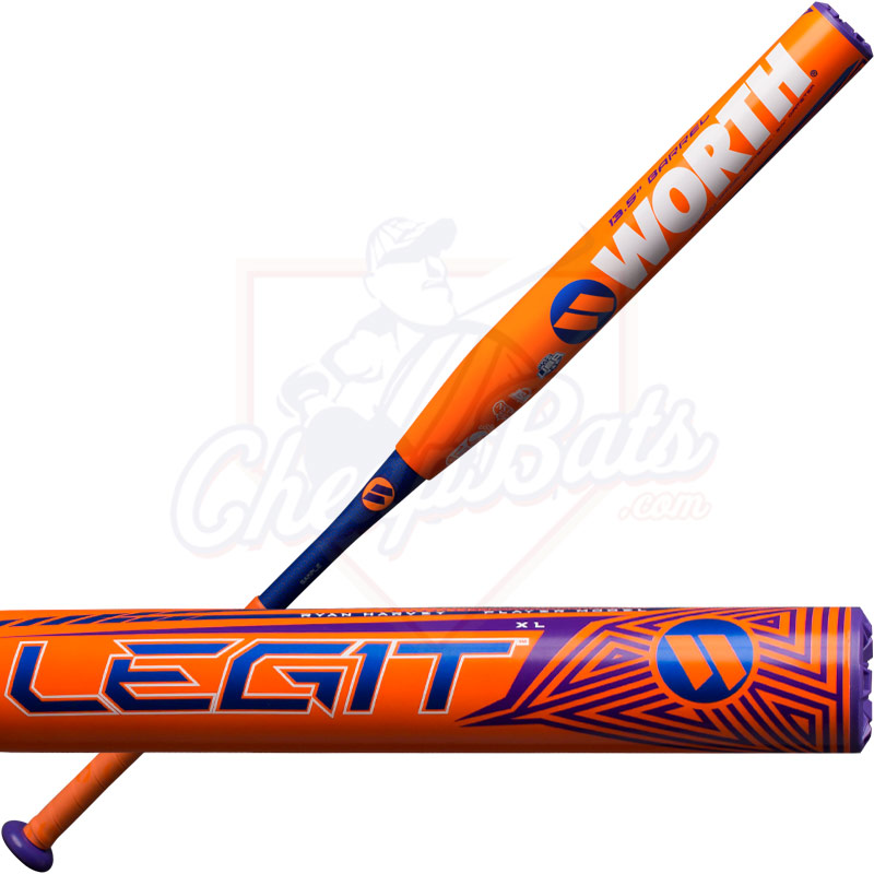 2018 Worth Legit XL Ryan Harvey Slowpitch Softball Bat End Loaded USSSA WHARVU