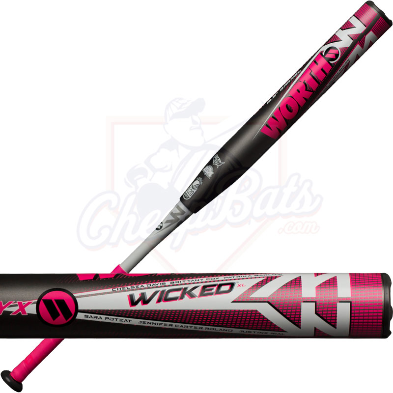 2019 Worth Wicked NYX XL Slowpitch Softball Bat End Loaded USSSA WKNYXU