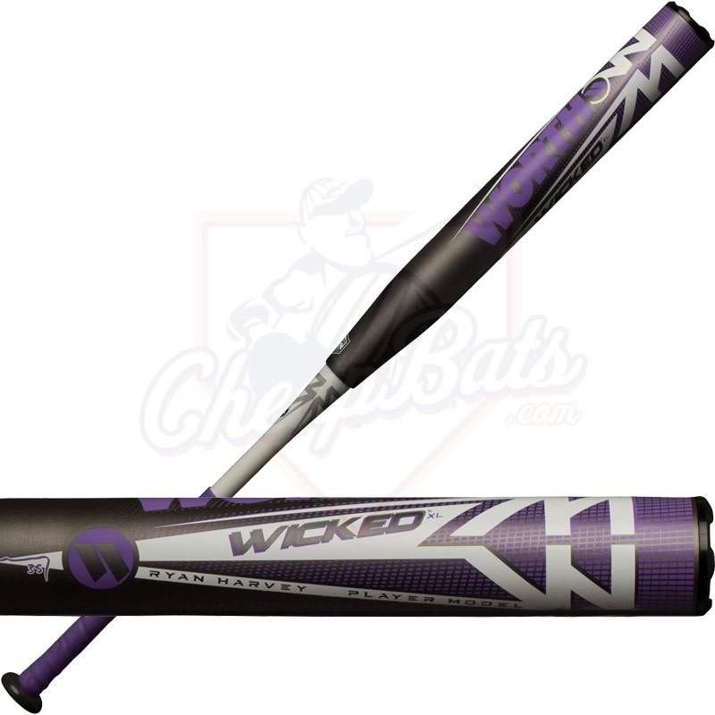 2019 Worth Wicked XL Ryan Harvey Slowpitch Softball Bat End Loaded ASA WKRHMA