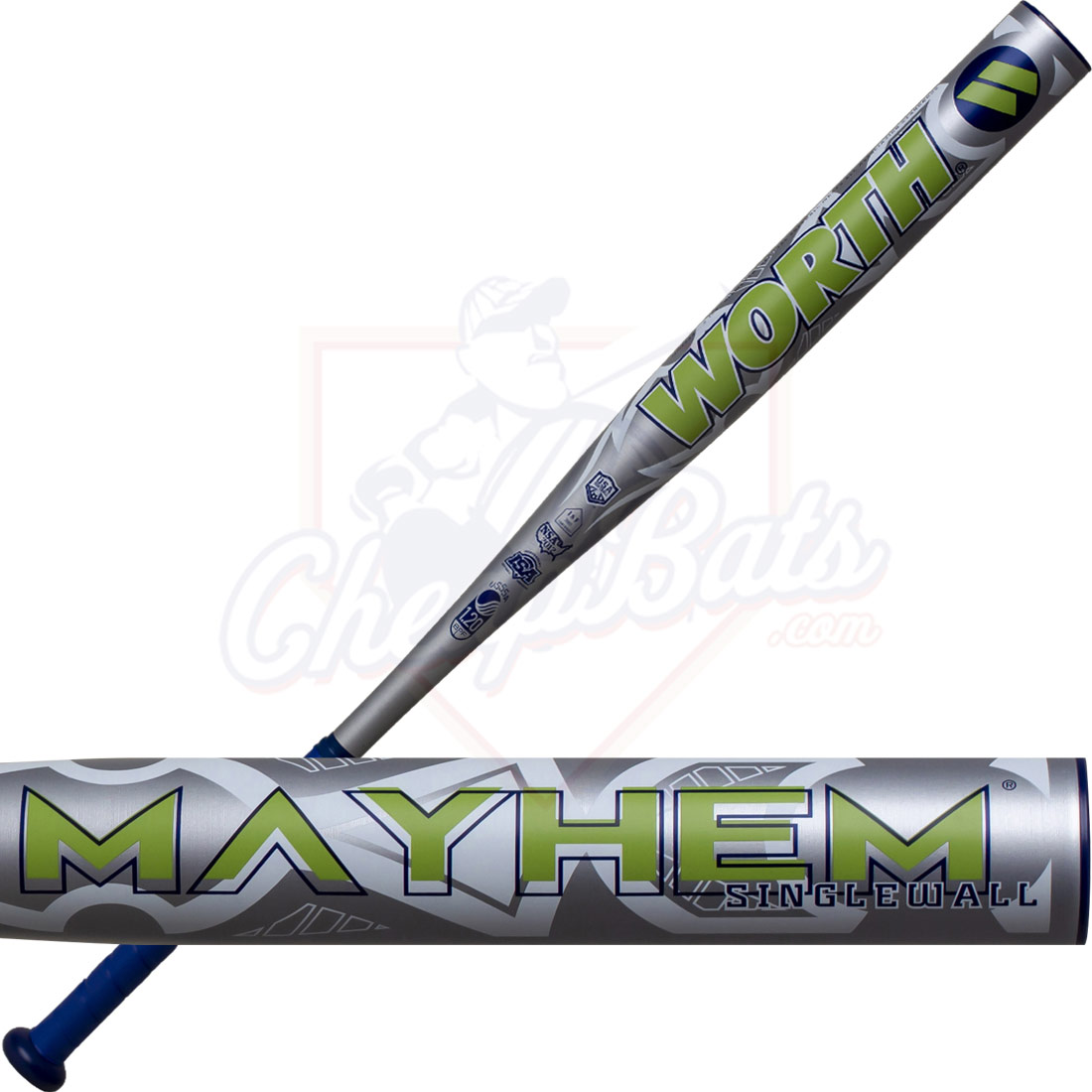 2020 Worth Mayhem Alloy Slowpitch Softball Bat ASA USSSA WM20AA