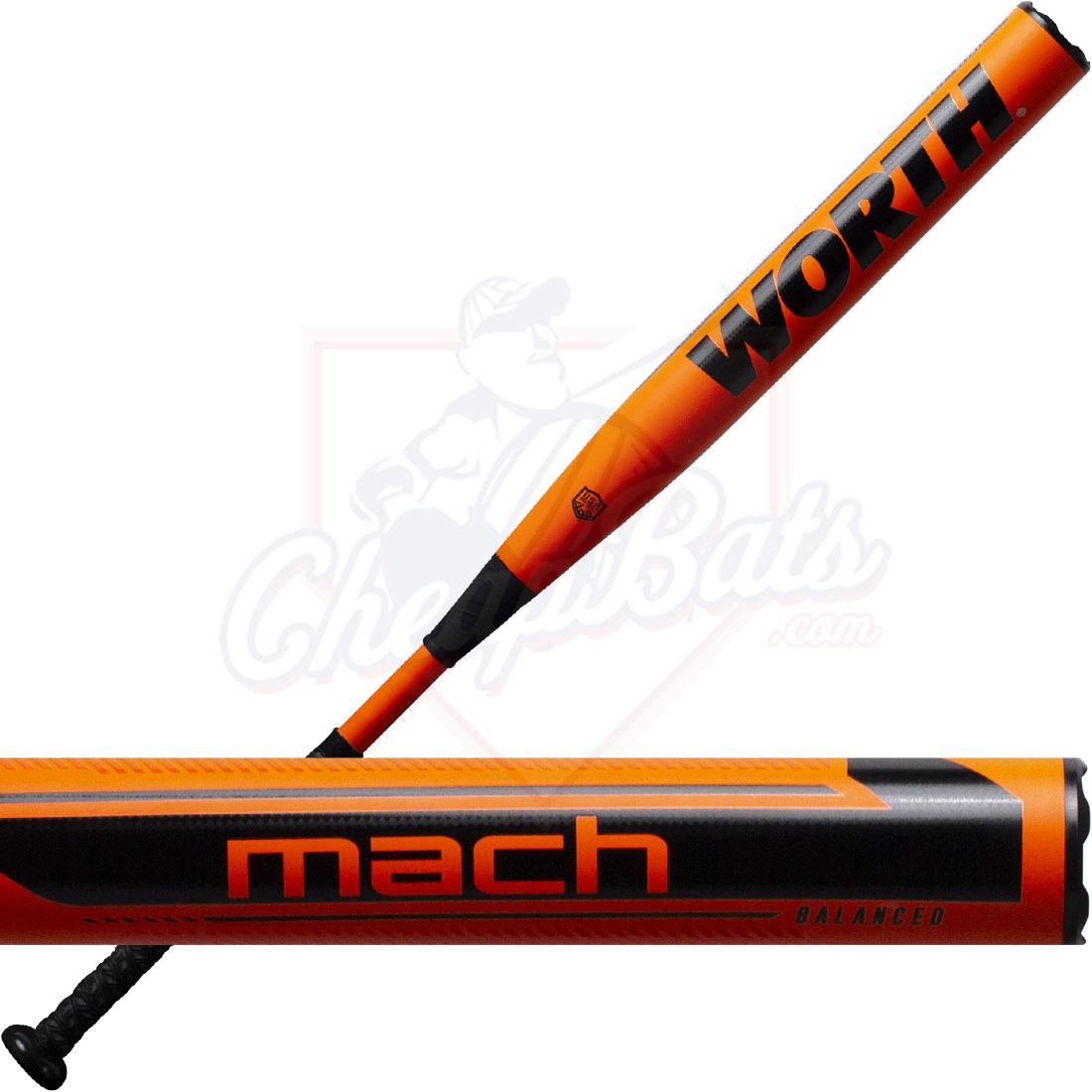 2021 Worth Mach 1 Slowpitch Softball Bat Balanced ASA USA WM21BA