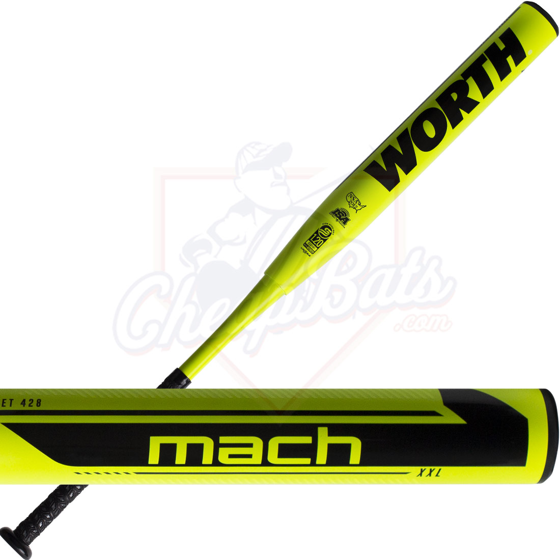 2021 Worth Mach 1 XXL Slowpitch Softball Bat End Loaded USSSA WM21MU