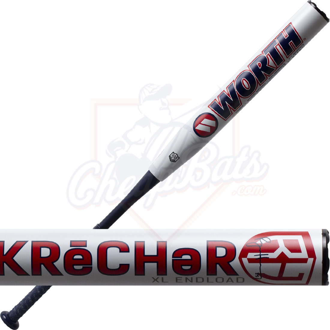 2021 Worth Krecher XL Slowpitch Softball Bat End Loaded ASA USA WRH21A