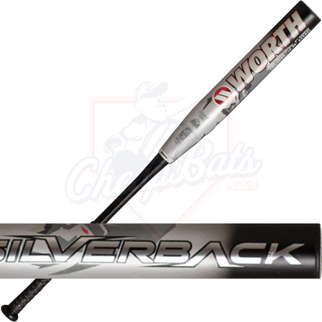 2022 Worth Silverback XL Slowpitch Softball Bat End Loaded USSSA WSB22U