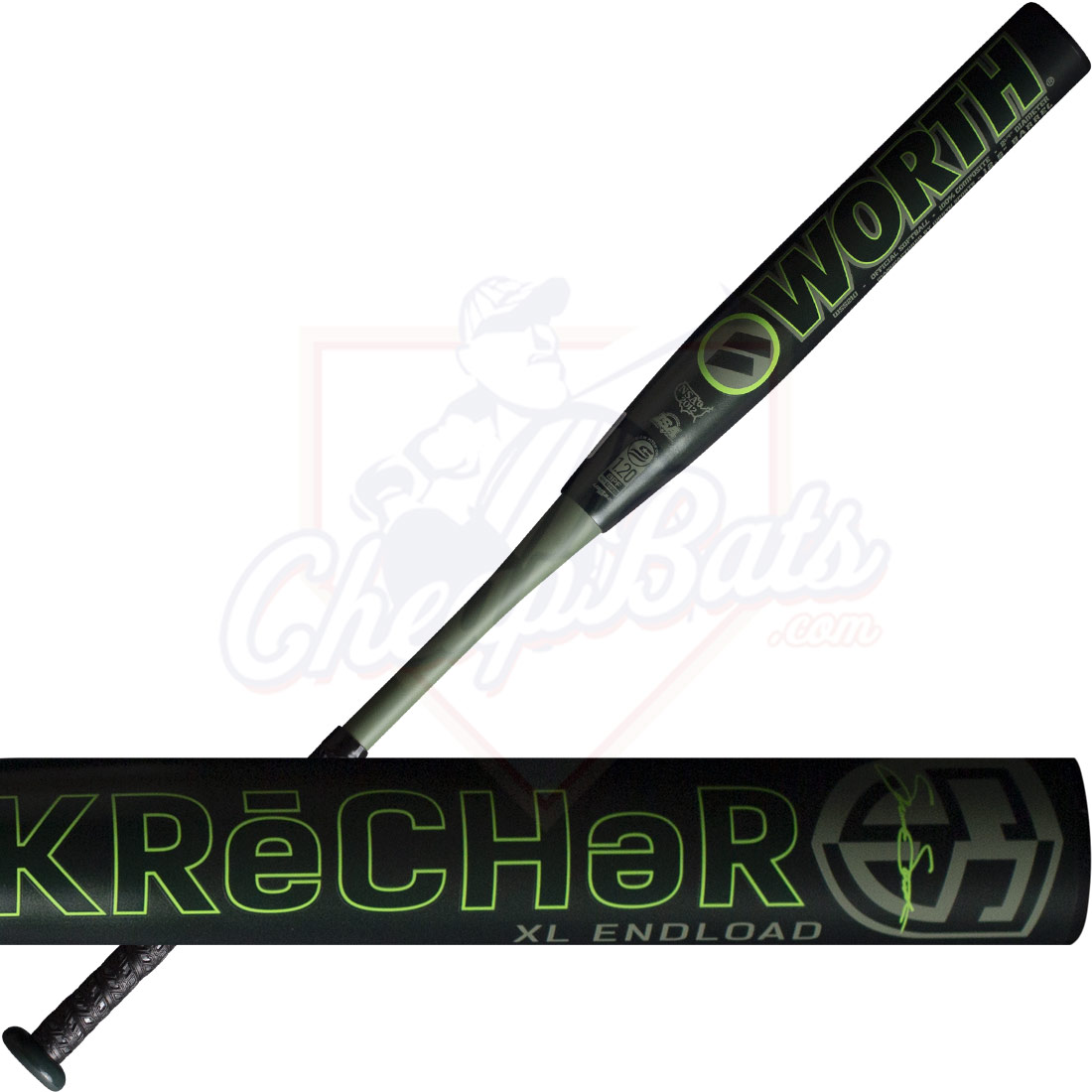 2021 Worth Krecher XL Slowpitch Softball Bat End Loaded USSSA WSS21U