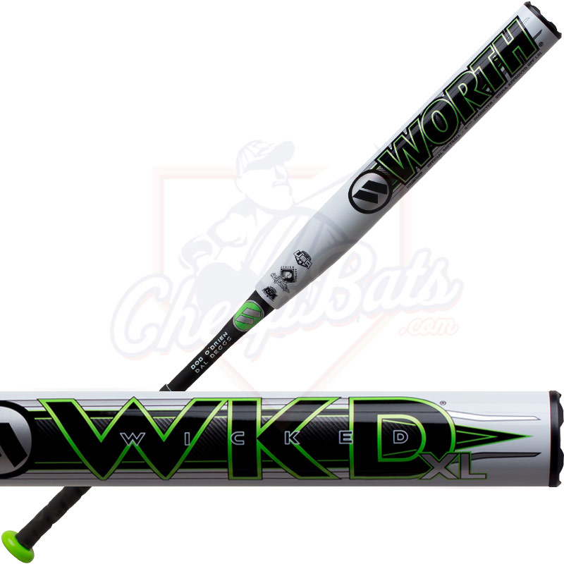 2019 Worth Wicked XL Senior Slowpitch Softball Bat End Loaded SSUSA WWKD2P