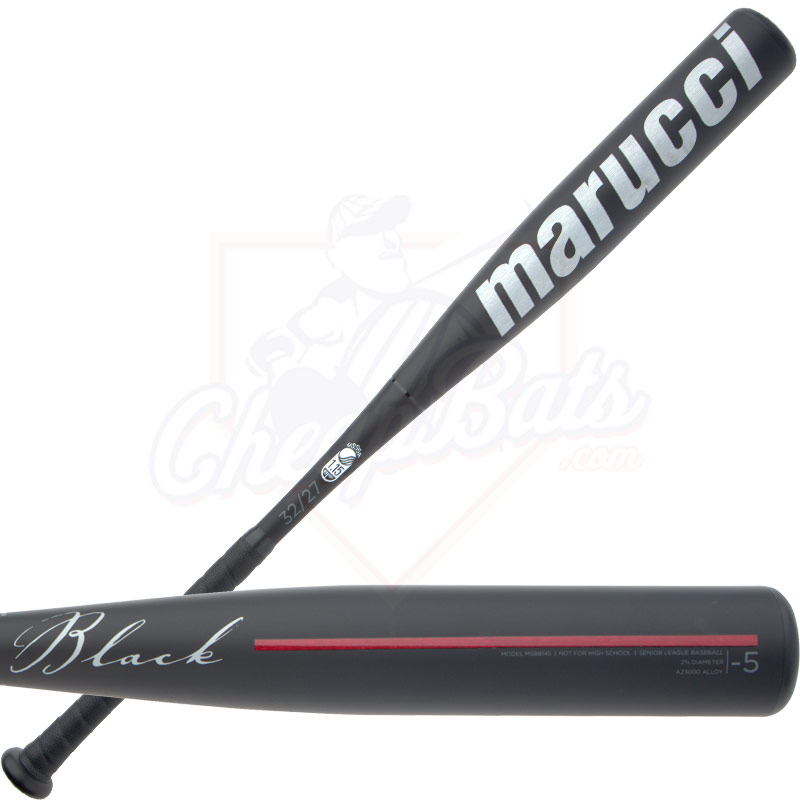 2014 Marucci Black Senior League Baseball Bat -5oz MSBB145
