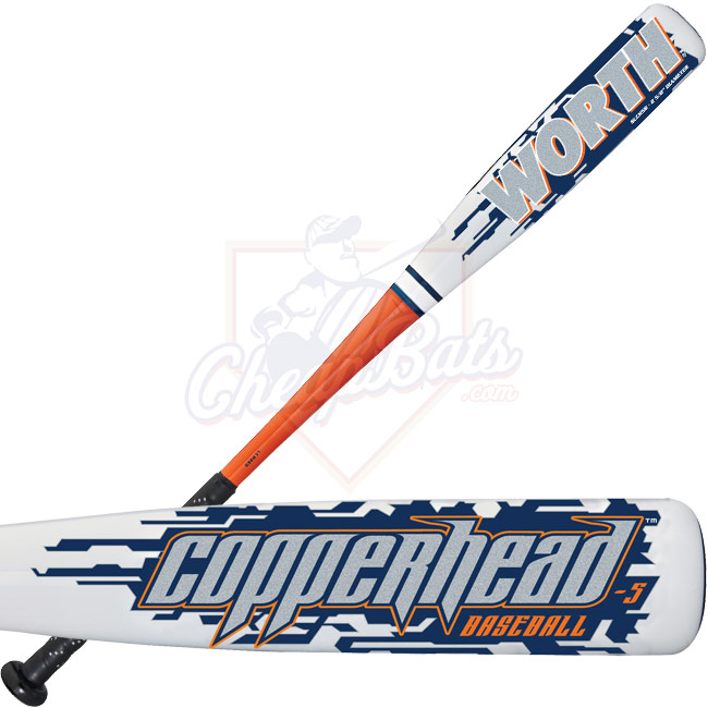 Worth Copperhead SeniorLeague Baseball Bat -5oz SLCH58